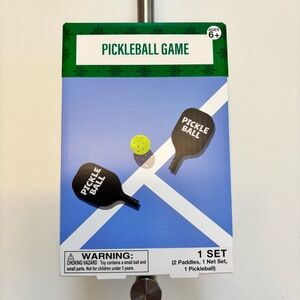 Free Item! Pickleball Game Set with Black Paddles and Yellow Ball
